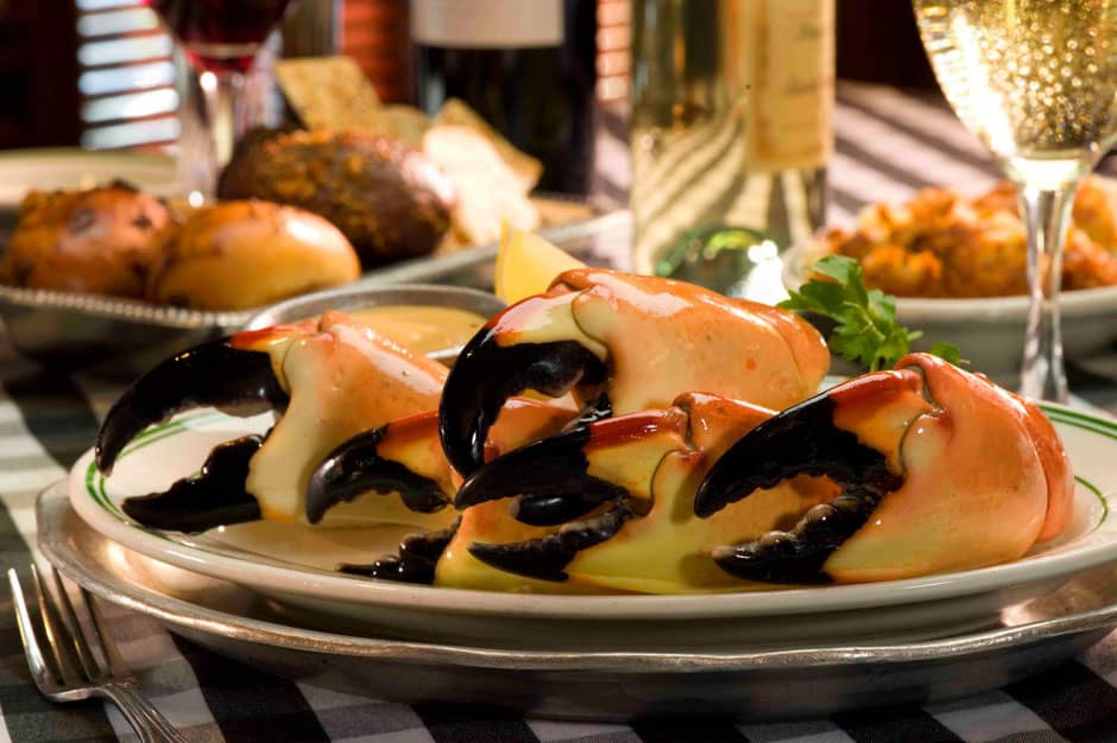 Food at Joe's Stone Crab, Miami, Florida
