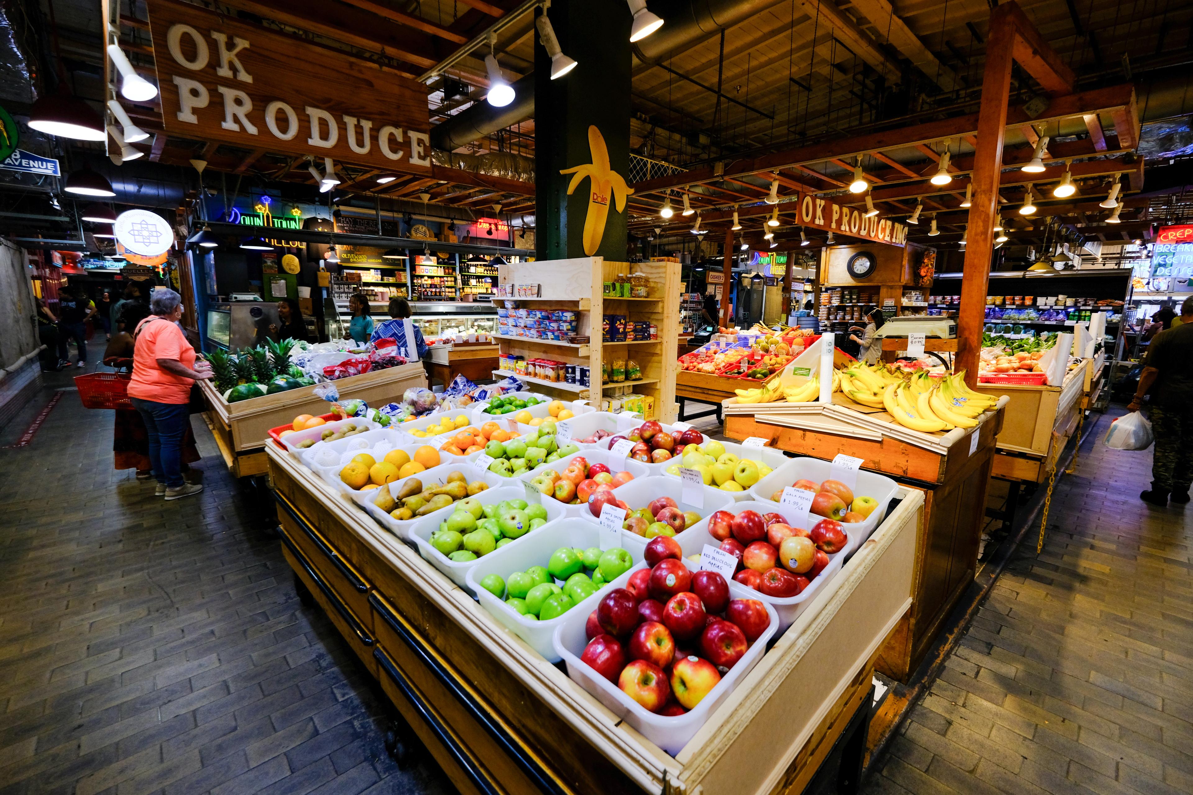 Produce on display