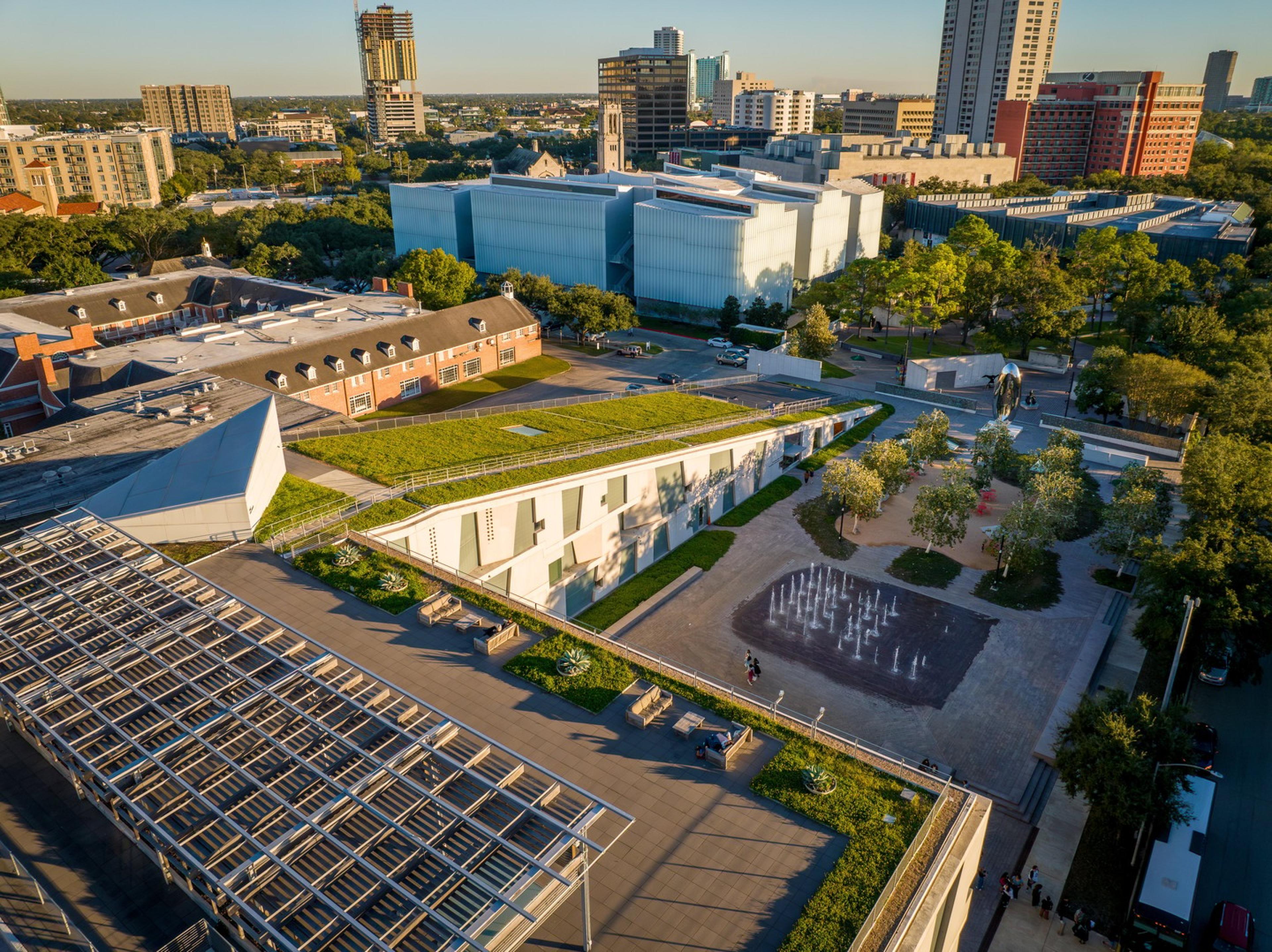 Aerial view of Glassell School of Art
