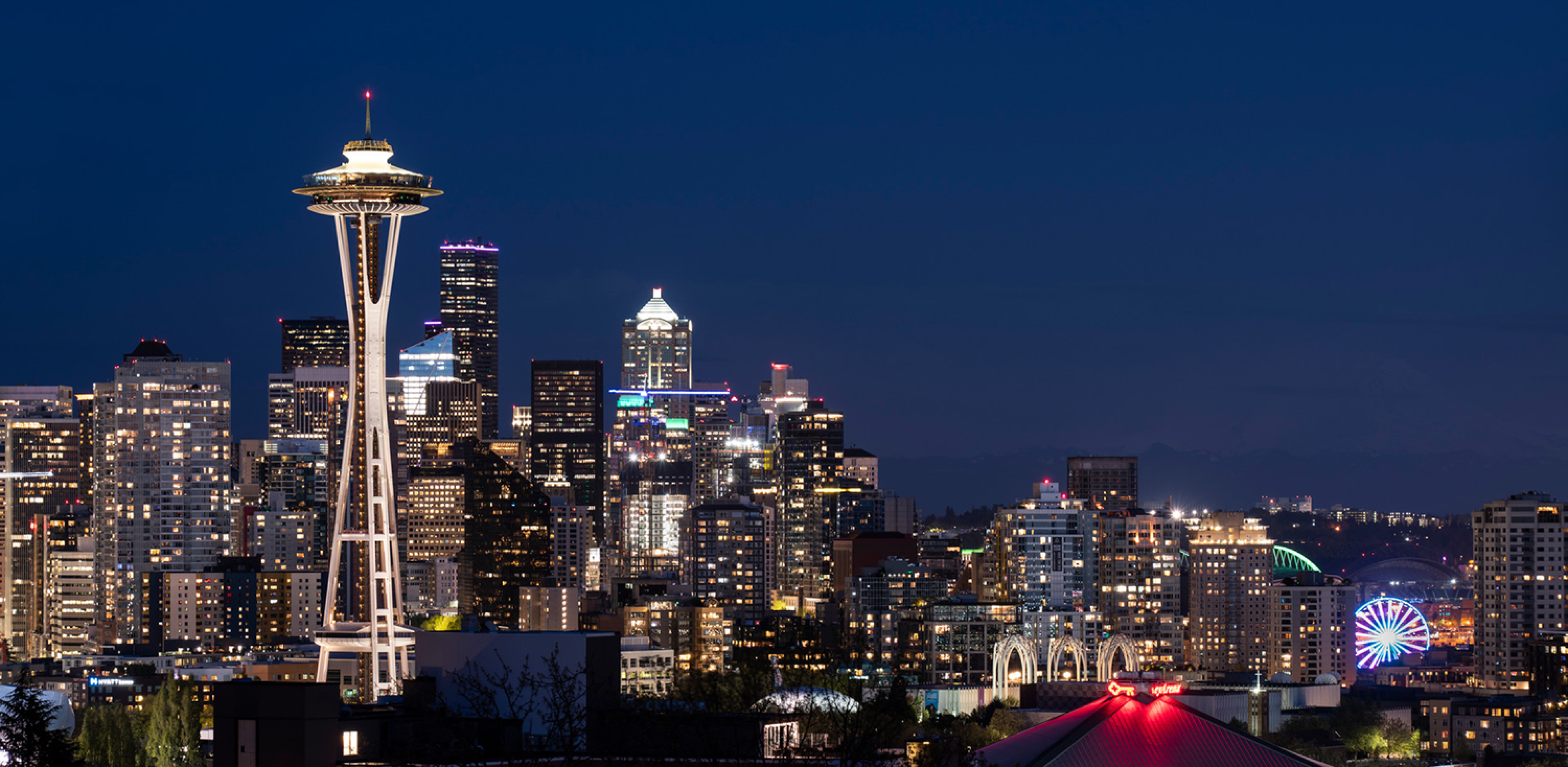 skyline with space needle