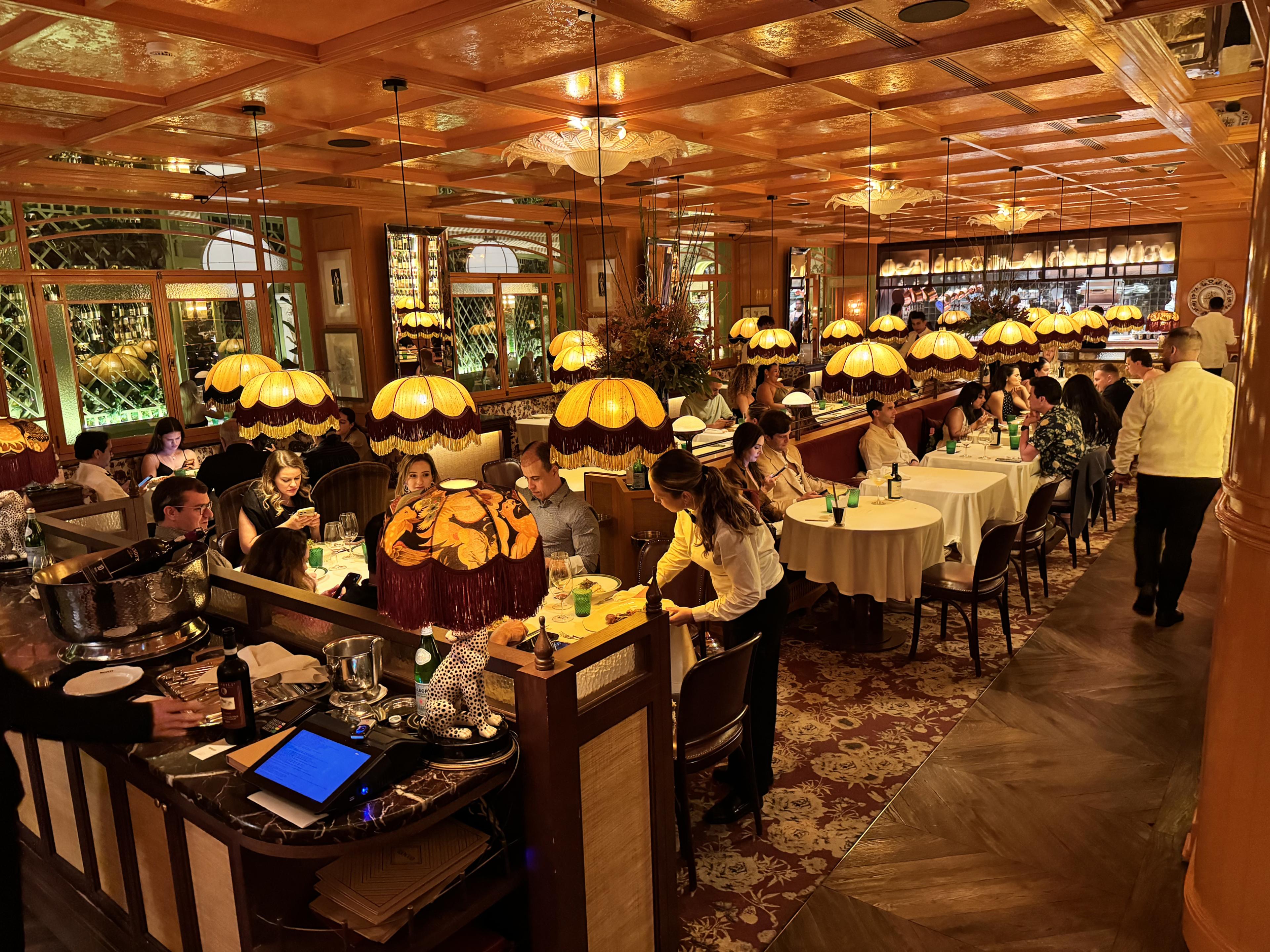 main italian dining room at Rocco Lisbon 