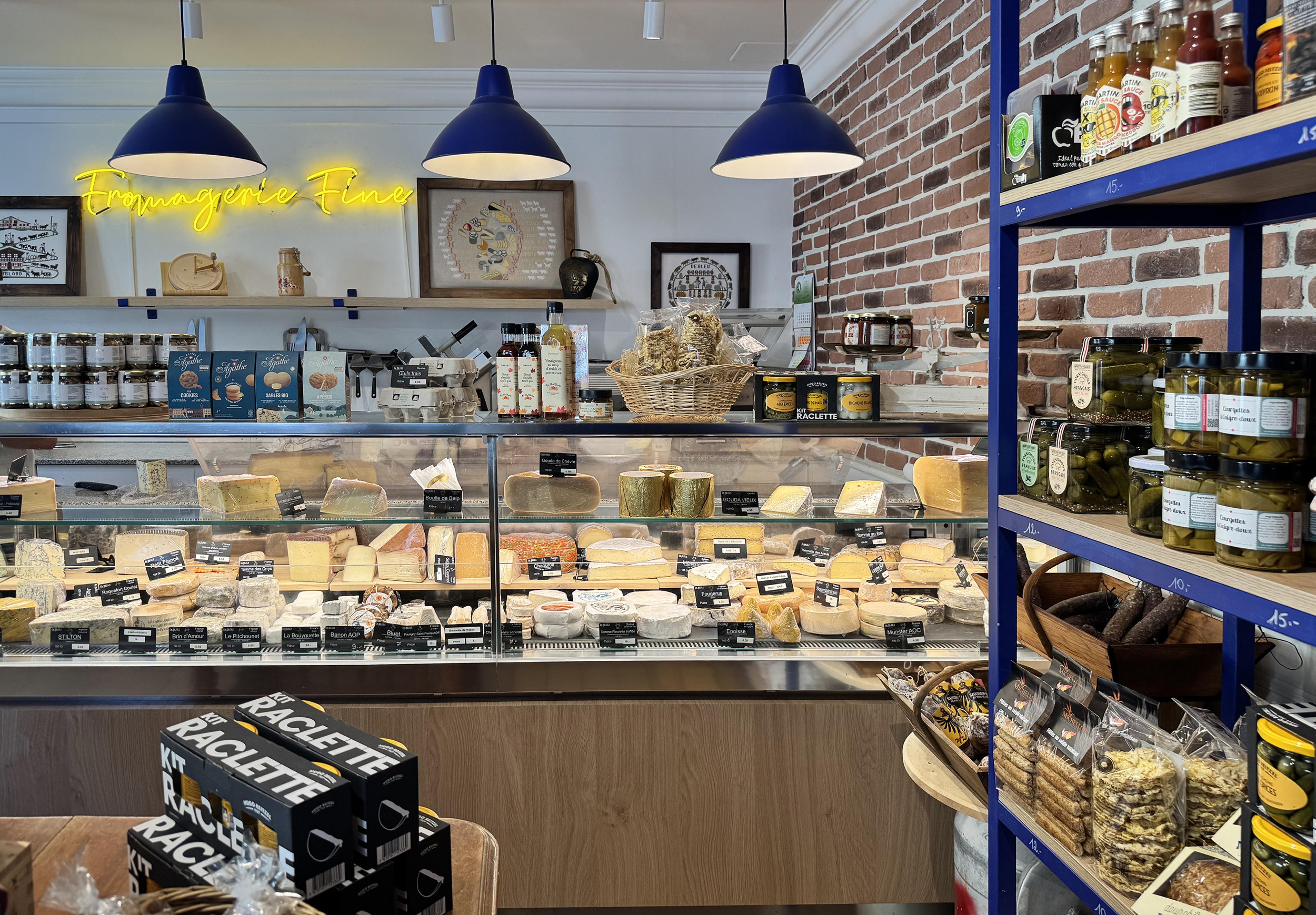 Fromagerie de Bleu-Geneva cheese store interior