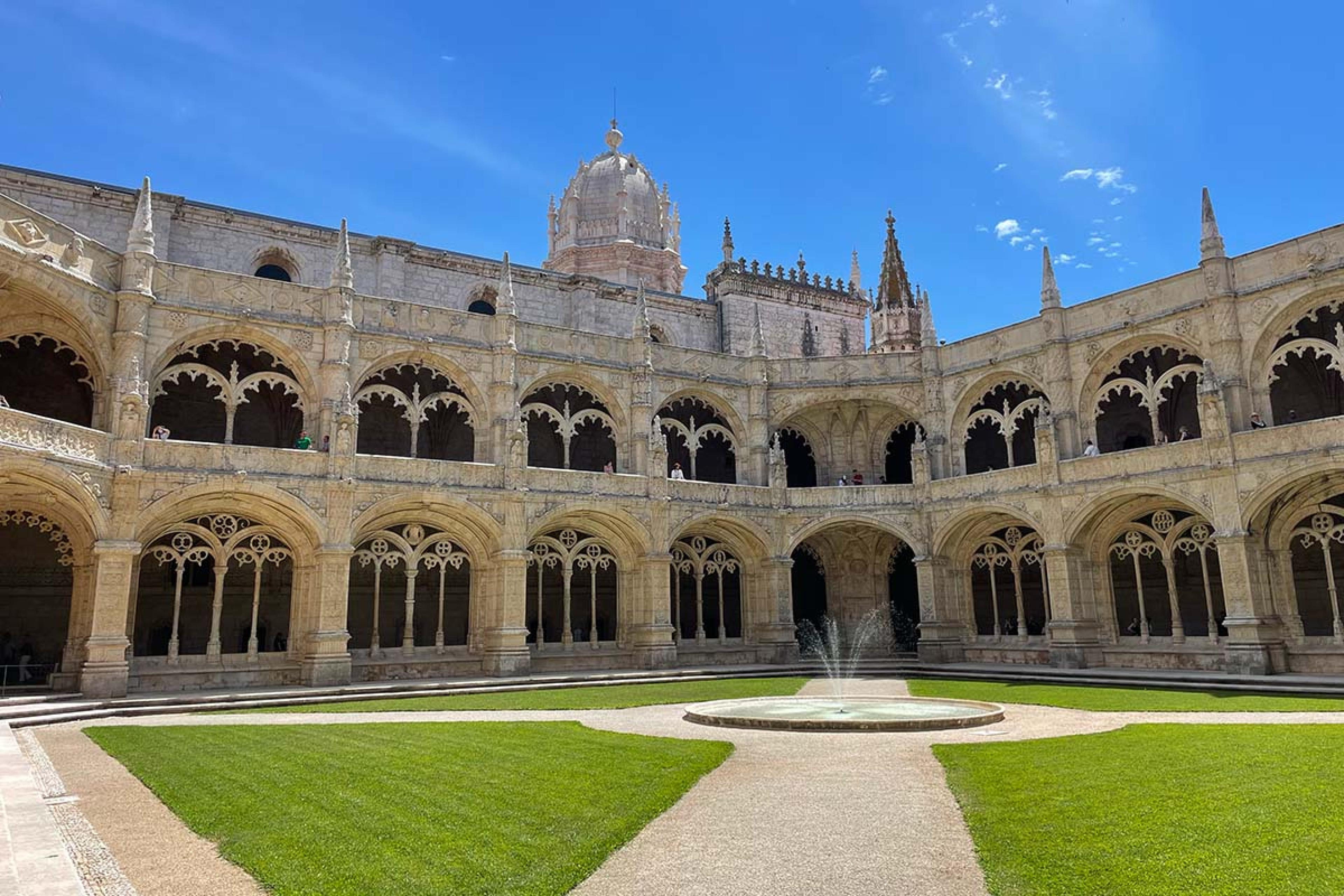 courtyard of a monastery