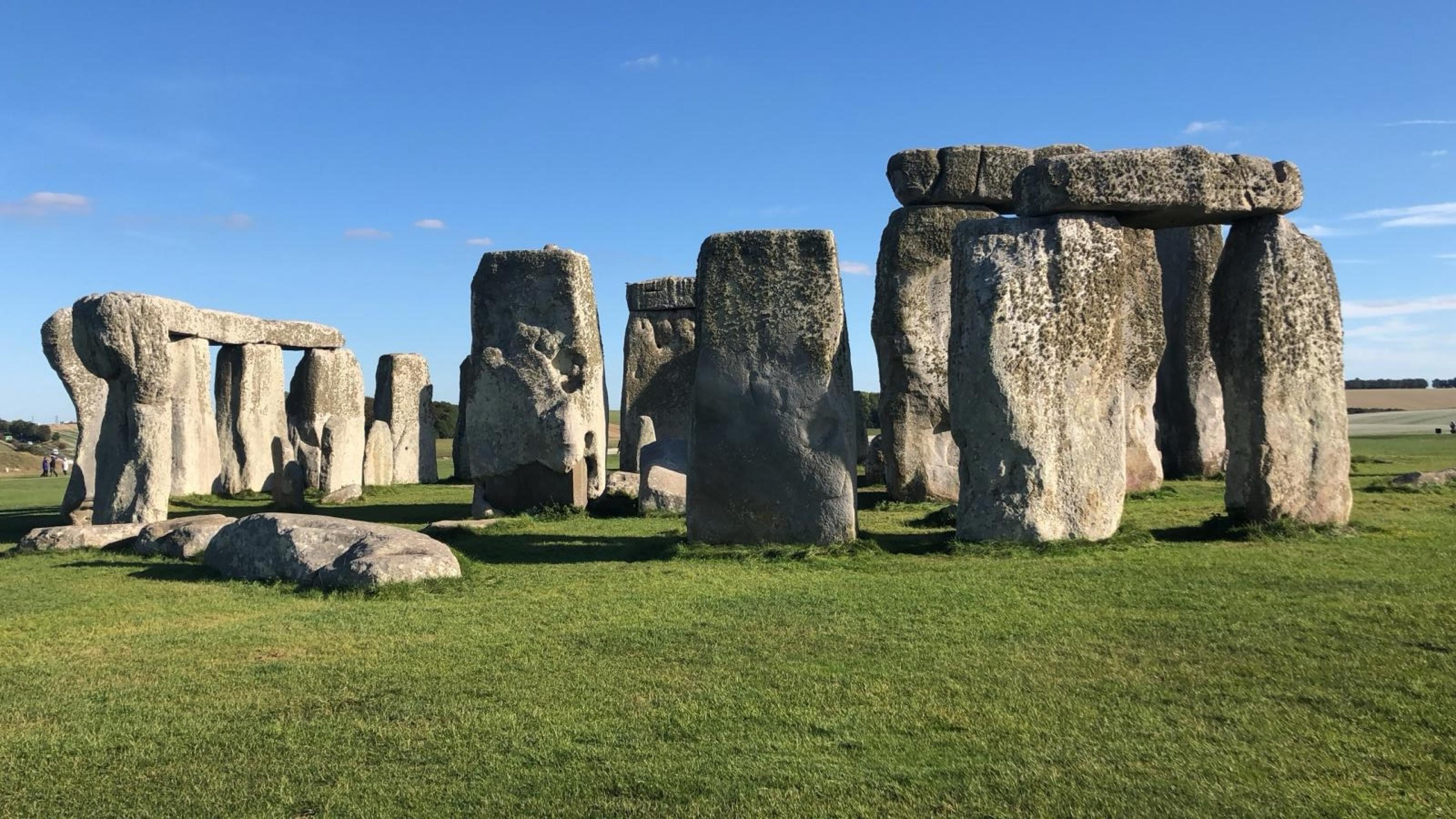 stonehenge on a sunny day