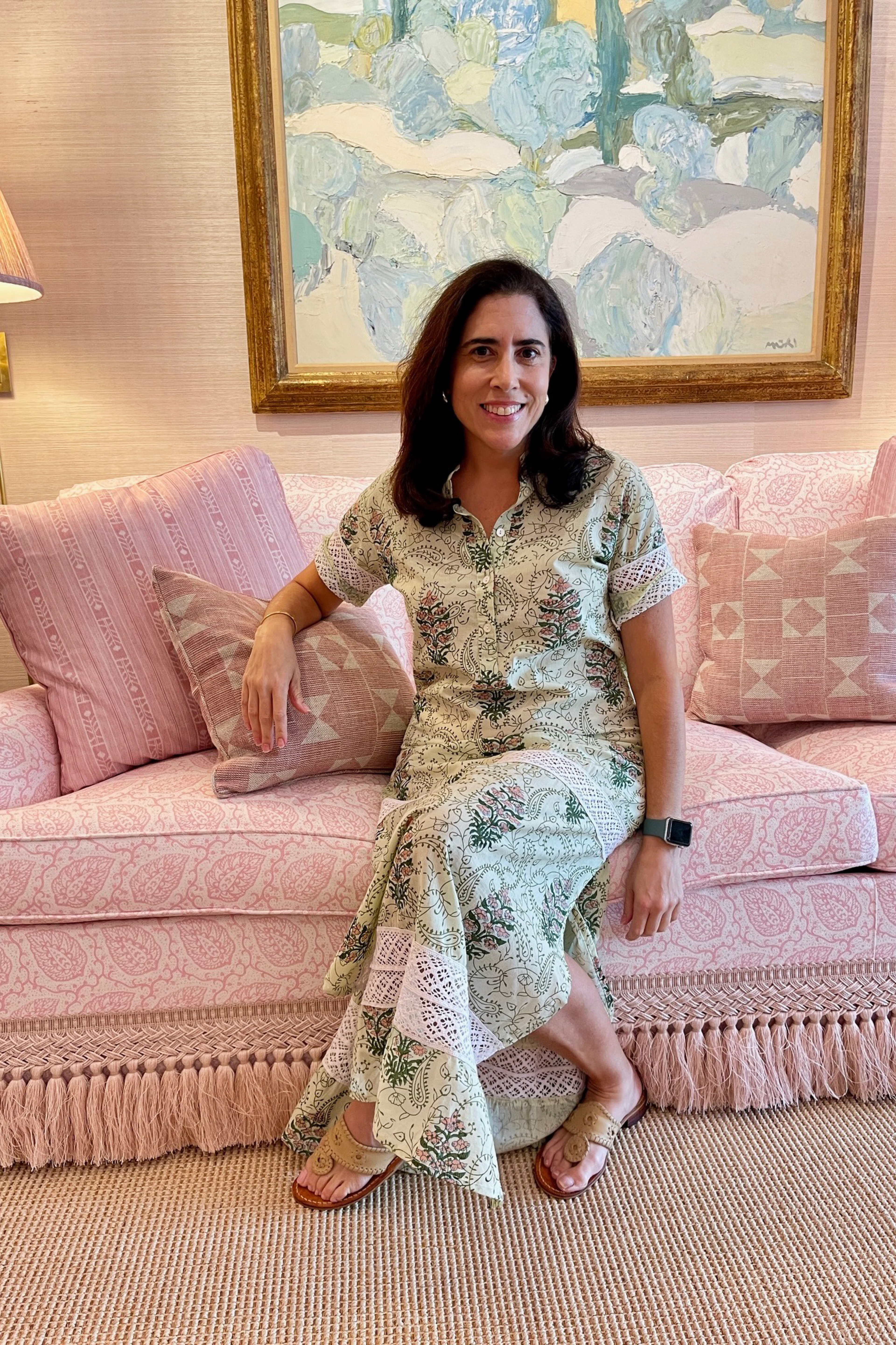designer dresses on sale palm beach Palm Beach Short Sleeve Tiered Dress